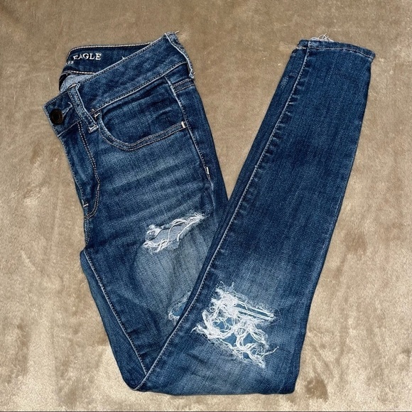 American Eagle Distressed Jegging Women’s Size 2 Short - Picture 2 of 12